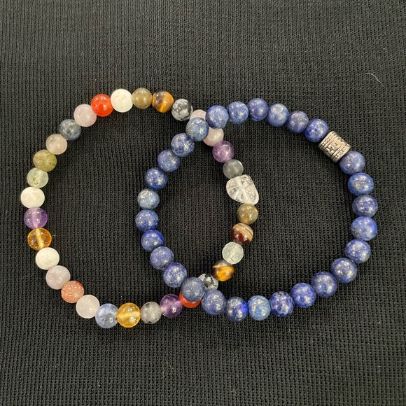 Multi Color Beaded Bracelet Set - Picture 1 of 2